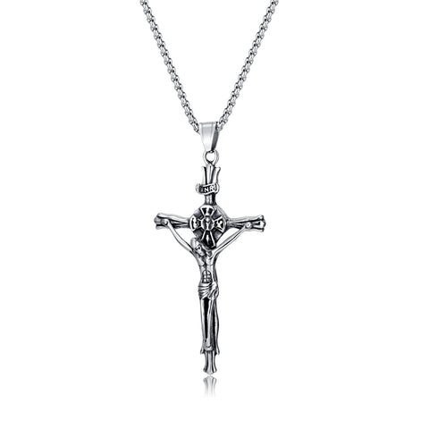 Men's Fashion God Pray Cross Pendant Necklace-Mens Pendant Necklace-SunnyHouse Jewelry