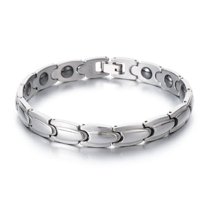 Men's Magnetic Titanium Stainless Steel Bracelet – Sleek and Durable Design for Pain Relief, Hypoallergenic, and Comfortable for Daily Wear-Men's Bracelet-SunnyHouse Jewelry