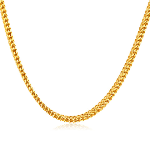 Classic Gold Rope Chain Necklace for Men - Stylish and Durable Jewelry Piece-Men's Necklace-SunnyHouse Jewelry