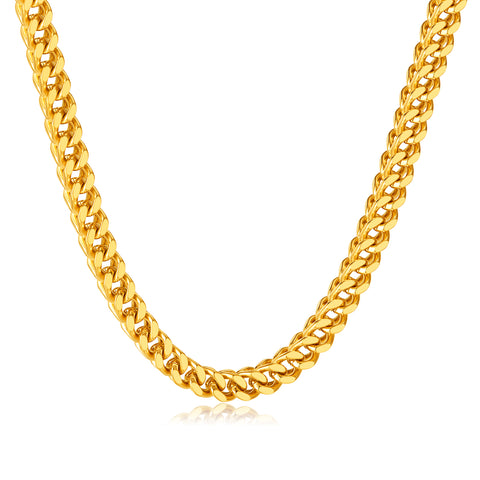 Classic Gold Cuban Chain Necklace for Men - Premium, Heavy-Duty Fashion Accessory-Men's Necklace-SunnyHouse Jewelry