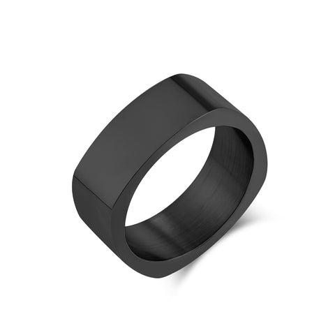 Men's Titanium Stainless Steel Ring - Minimalist Wide Band Design, Durable and Sleek-Men's Ring-SunnyHouse Jewelry