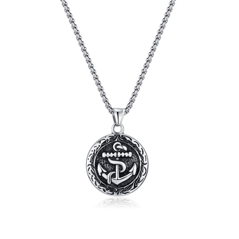 Men's Fashion Hiphop Anchor Pendant Necklace-Mens Pendant Necklace-SunnyHouse Jewelry