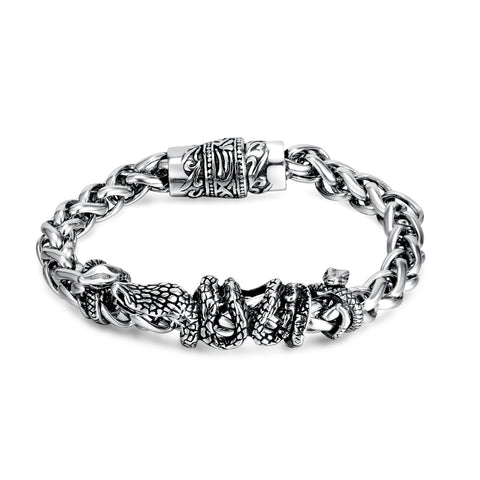 Men's Fashion Hip Hop Snake Bracelet-Mens Bracelet-SunnyHouse Jewelry