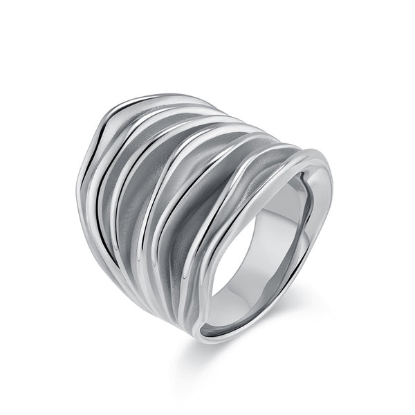 Modern Multi-Band Titanium Stainless Steel Ring for Women – Sleek and Stylish-Women's Ring-SunnyHouse Jewelry