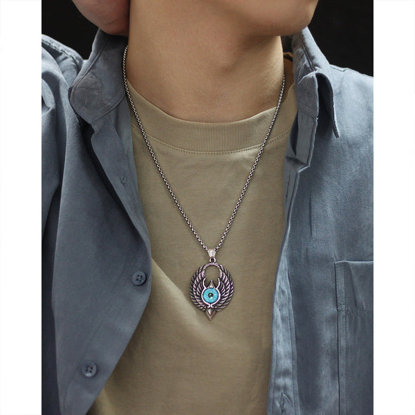 Men's Fashion Hip Hop Wing Eay Pendant Necklace-Mens Pendant Necklace-SunnyHouse Jewelry