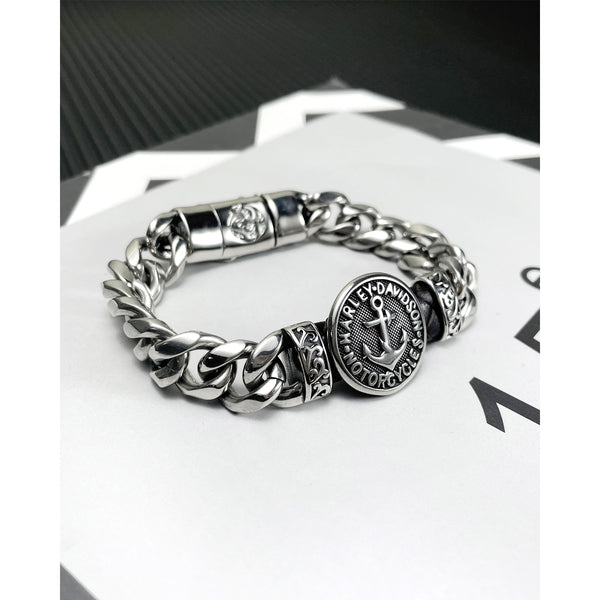 Men's Fashion Lucky Anchor Bracelet-Mens Bracelet-SunnyHouse Jewelry