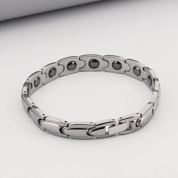 Men's Magnetic Titanium Stainless Steel Bracelet – Sleek and Durable Design for Pain Relief, Hypoallergenic, and Comfortable for Daily Wear-Men's Bracelet-SunnyHouse Jewelry