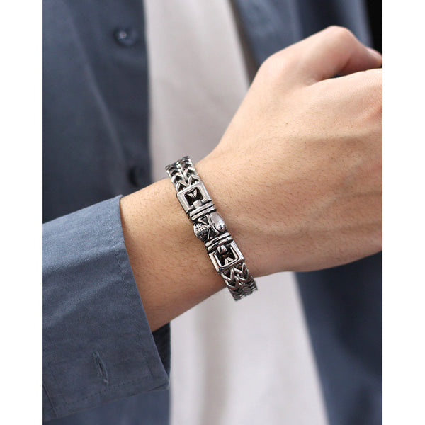 Men's Fashion Hiphop Skull Bracelet-Mens Bracelet-SunnyHouse Jewelry