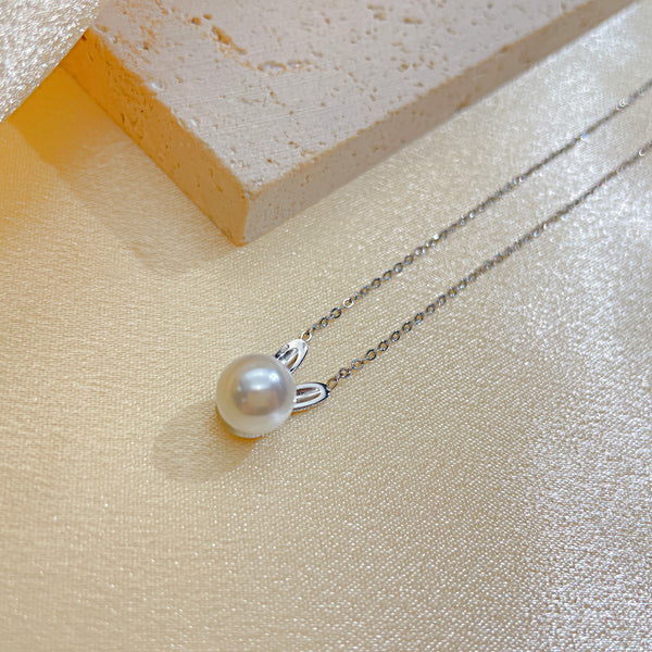 Women's Fashion Rabit Ear Pearl Pendant Necklace-Womens Pendant Necklace-SunnyHouse Jewelry