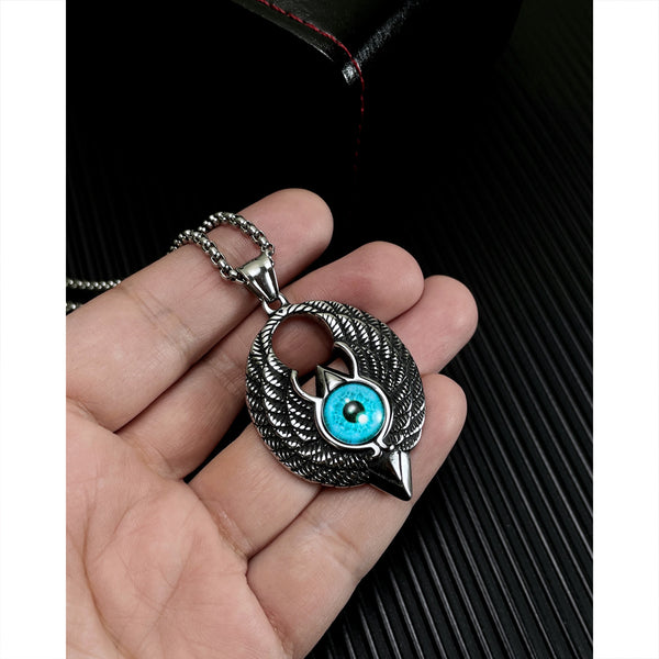 Men's Fashion Hip Hop Wing Eay Pendant Necklace-Mens Pendant Necklace-SunnyHouse Jewelry