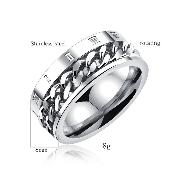 Men's Fashion Harley Bike Chain Ring-Mens Ring-SunnyHouse Jewelry