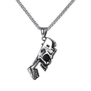 Men's Fashion Skull Flask Opener Pendant Necklace-Mens Pendant Necklace-SunnyHouse Jewelry