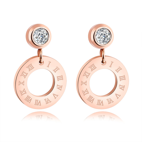 Women's Fashion Ring Drop Earrings-Womens Earrings-SunnyHouse Jewelry