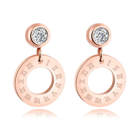 Women's Fashion Ring Drop Earrings-Womens Earrings-SunnyHouse Jewelry