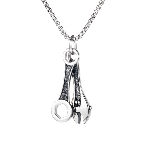 Men's Fashion wrench Pendant Necklace-Mens Pendant Necklace-SunnyHouse Jewelry