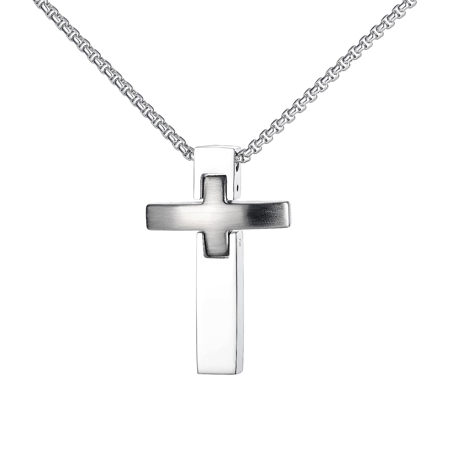 Men's Fashion Cross Pendant Necklace-Mens Pendant Necklace-SunnyHouse Jewelry