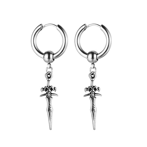 Women's Fashion Hip Hop Sword Earrings-Womens Earrings-SunnyHouse Jewelry