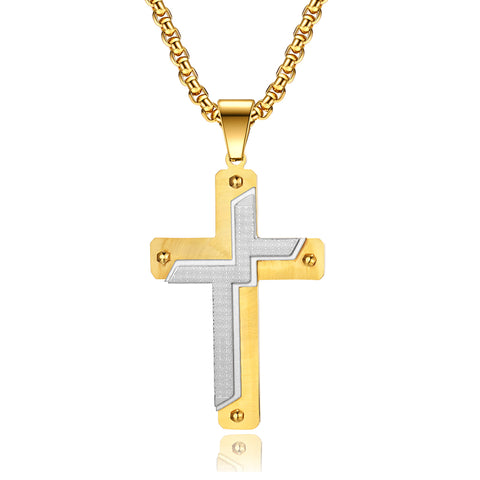 Men's Fashion Special Cross Pendant Necklace-Mens Pendant Necklace-SunnyHouse Jewelry