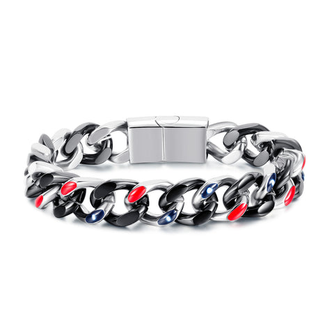 Men's Fashion Cuba Hip Hop Bracelet-Mens Bracelet-SunnyHouse Jewelry