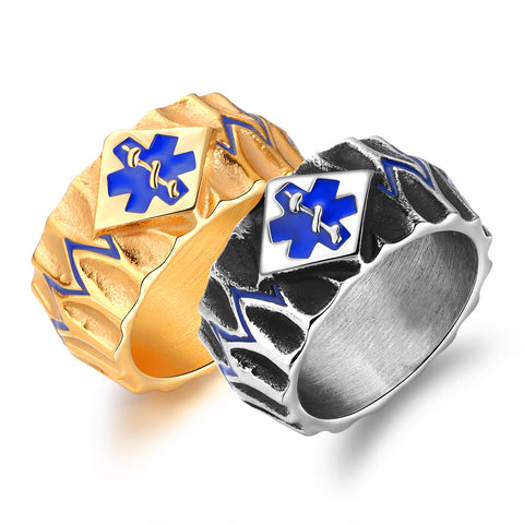 Men's Fashion Medical Sign Ring-Mens Ring-SunnyHouse Jewelry