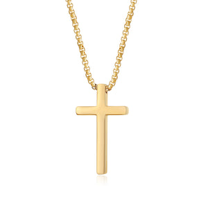 Men's Fashion Simple Cross Pendant Necklace-Mens Pendant Necklace-SunnyHouse Jewelry