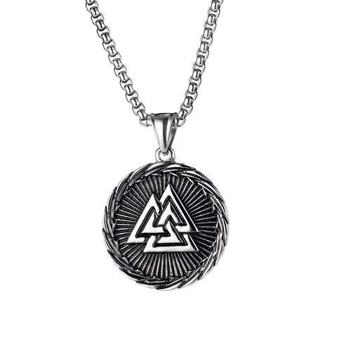 Men's Fashion Viking Pirate Triangle Hip Hop Pendant Necklace-Mens Pendant Necklace-SunnyHouse Jewelry