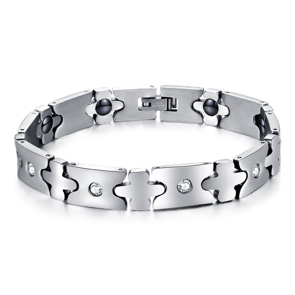 Men's Fashion Cross Magnetic Bracelet-Mens Bracelet-SunnyHouse Jewelry