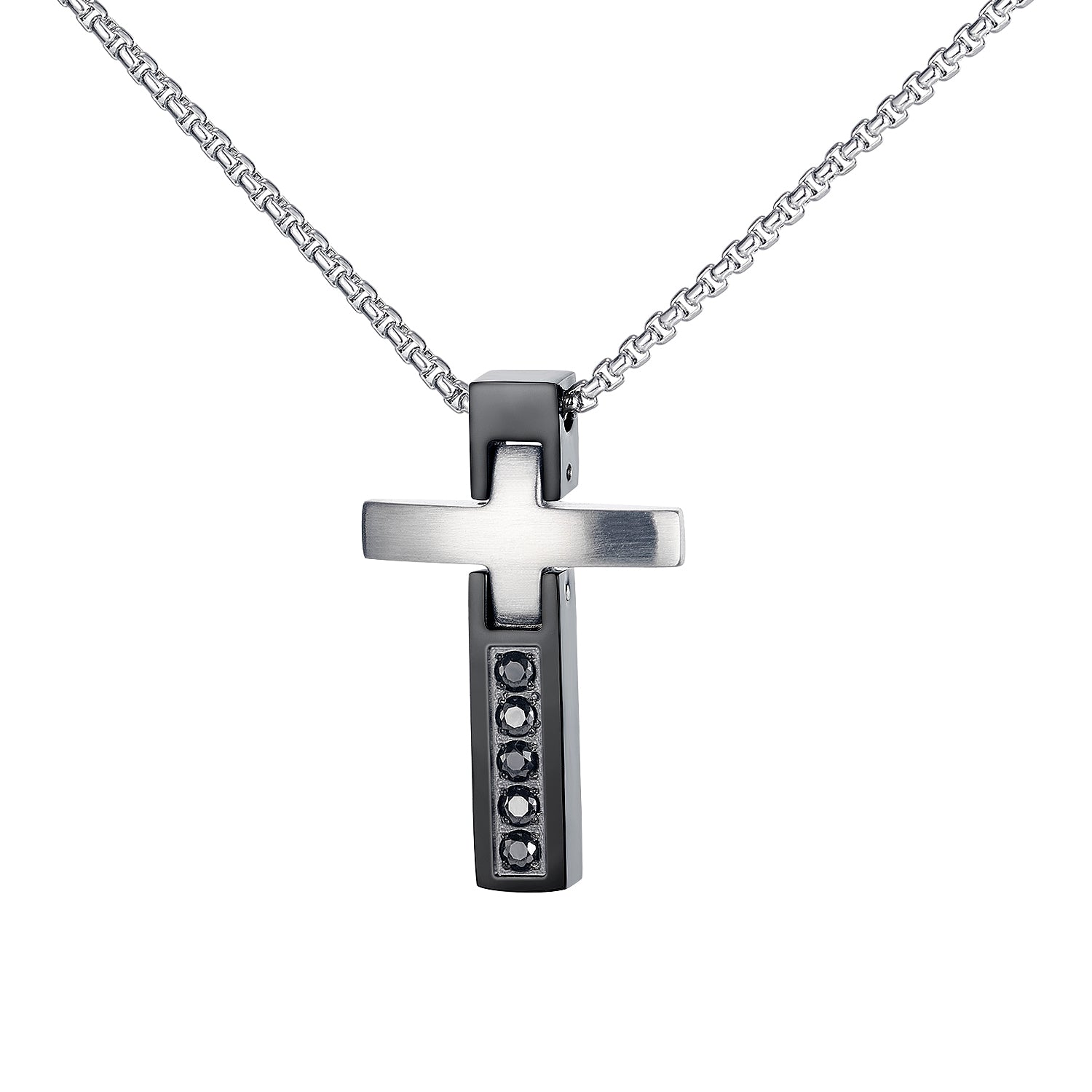 Men's Fashion Cross Pendant Necklace-Mens Pendant Necklace-SunnyHouse Jewelry