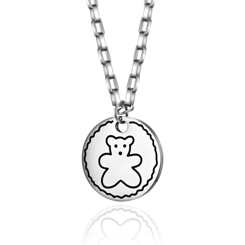 Men's Fashion Bear Pendant Necklace-Mens Pendant Necklace-SunnyHouse Jewelry