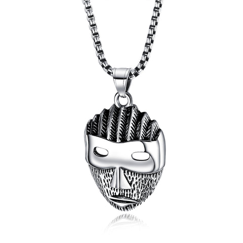 Men's Fashion Ninja Face Pendant Necklace-Mens Pendant Necklace-SunnyHouse Jewelry