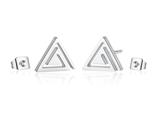 Women's Fashion Blinking Triangle Stud Earrings-Womens Earrings-SunnyHouse Jewelry