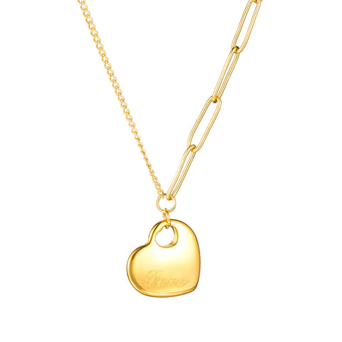 Women's Fashion Love Heart Pendant Necklace-Womens Pendant Necklace-SunnyHouse Jewelry