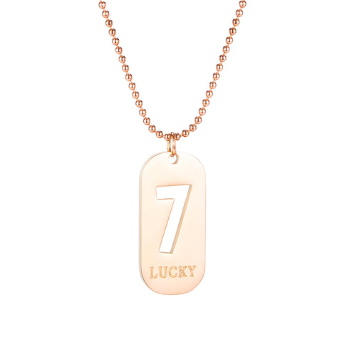 Women's Fashion Lucky 7 Pendant Necklace-Womens Pendant Necklace-SunnyHouse Jewelry