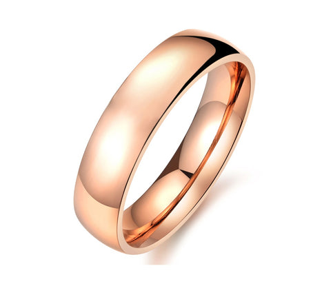 Women's Fashion Rose Gold Simple Ring-Womens Ring-SunnyHouse Jewelry