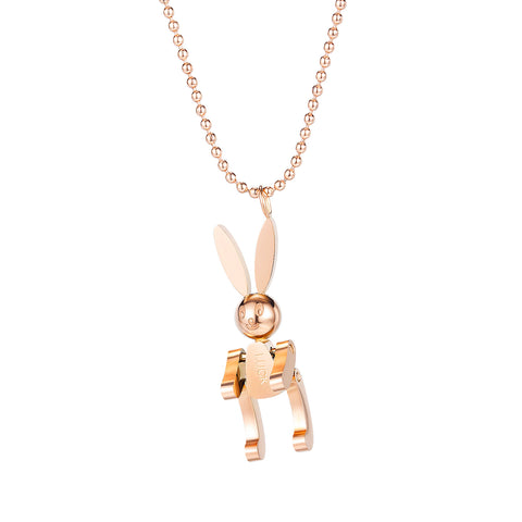 Women's Fashion Rabbit Pendant Necklace-Womens Pendant Necklace-SunnyHouse Jewelry