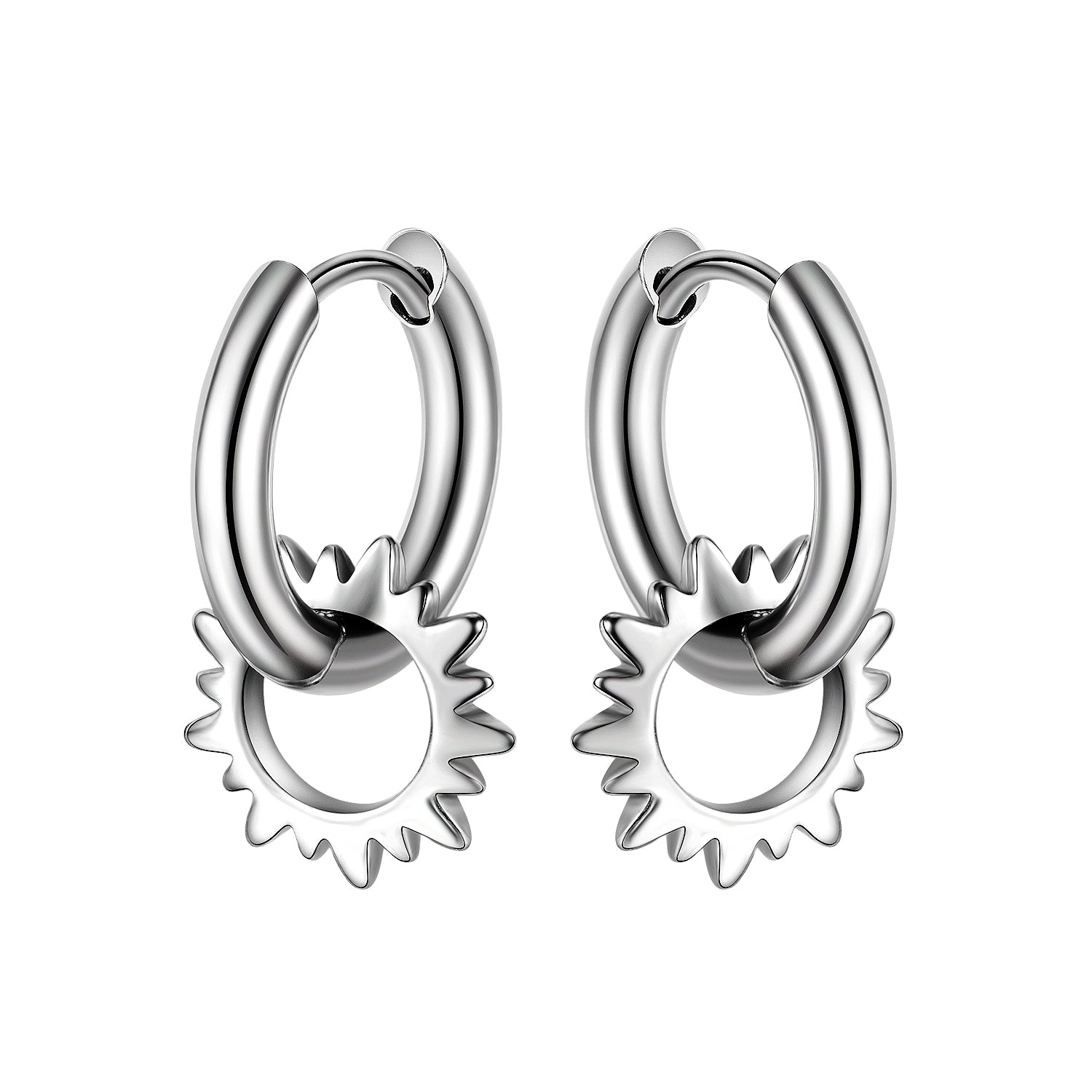 Women's Fashion Hoop Earrings-Womens Earrings-SunnyHouse Jewelry