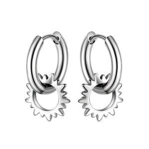 Women's Fashion Hoop Earrings-Womens Earrings-SunnyHouse Jewelry