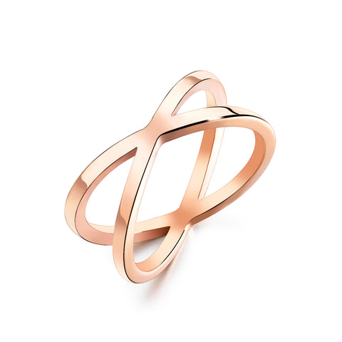 Women's Fashion Rose Gold Ring-Womens Ring-SunnyHouse Jewelry