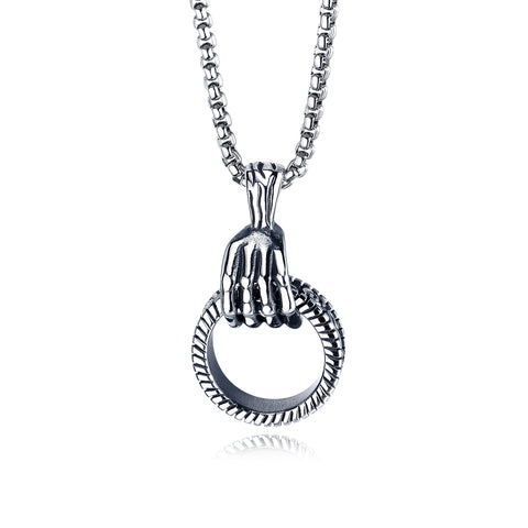 Men's Fashion Victory Pendant Necklace-Mens Pendant Necklace-SunnyHouse Jewelry