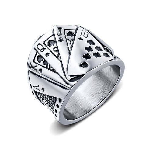 Men's Fashion Poker Winner Ring-Mens Ring-SunnyHouse Jewelry