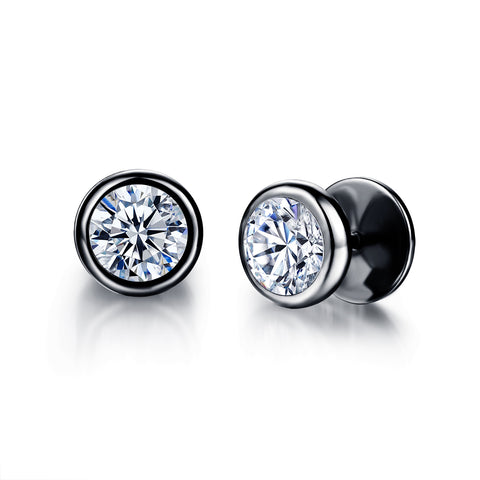 Women's Fashion Diamond Stud Earrings-Womens Earrings-SunnyHouse Jewelry