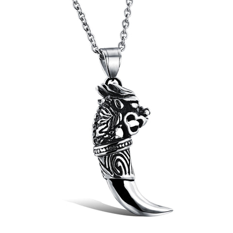 Men's Fashion Kirin Spike Pendant Necklace-Mens Pendant Necklace-SunnyHouse Jewelry