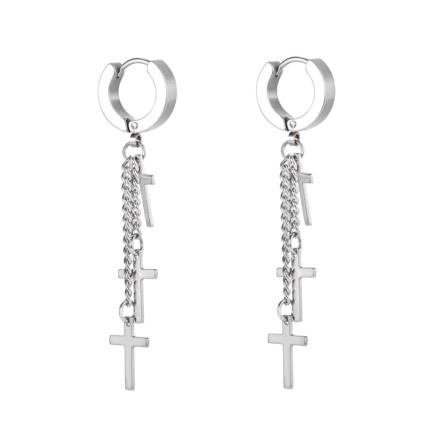 Women's Fashion Cross Drop Earrings-Womens Earrings-SunnyHouse Jewelry