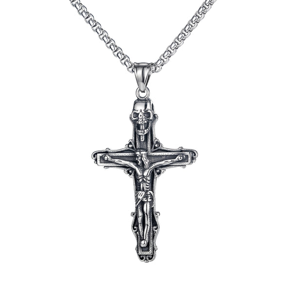 Men's Fashion Hip Hop Cross Pendant Necklace-Mens Pendant Necklace-SunnyHouse Jewelry