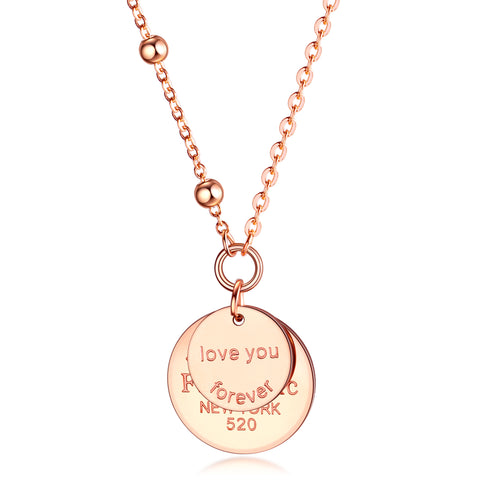 Women's Fashion Love You Forever Pendant Necklace-Womens Pendant Necklace-SunnyHouse Jewelry