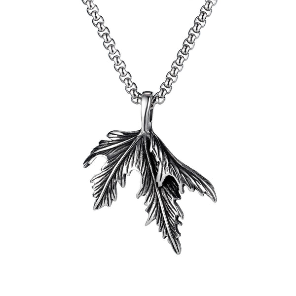 Men's Fashion Magic Leaf Hip Hop Pendant Necklace-Mens Pendant Necklace-SunnyHouse Jewelry