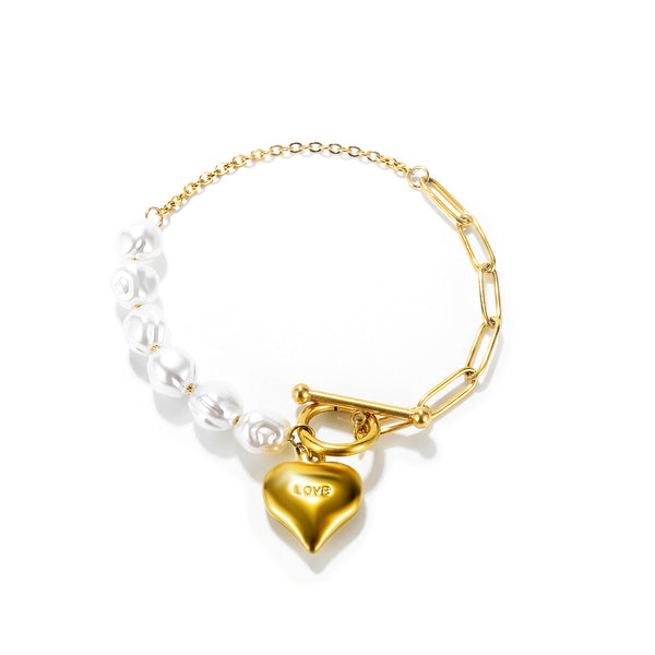 Women's Fashion Love Heart Bracelet-Womens Bracelet-SunnyHouse Jewelry