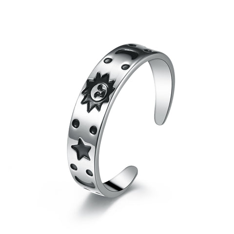 Men's Fashion Sun Moon Star Ring-Mens Ring-SunnyHouse Jewelry