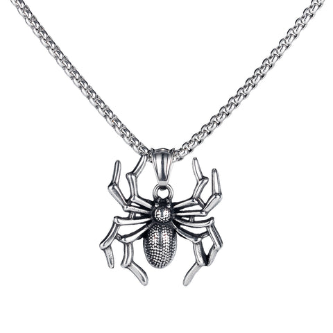 Men's Fashion Hip Hop Spider Pendant Necklace-Mens Pendant Necklace-SunnyHouse Jewelry