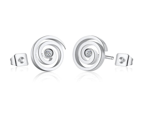 Women's Fashion Whirl Earrings-Womens Earrings-SunnyHouse Jewelry